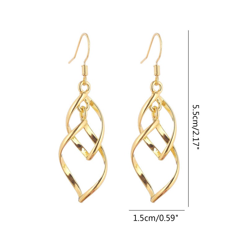 Bông Tai Dáng Dài Hình Vô Cực Phong Cách Boho Cổ Điển Thời Trang Cho Nữ