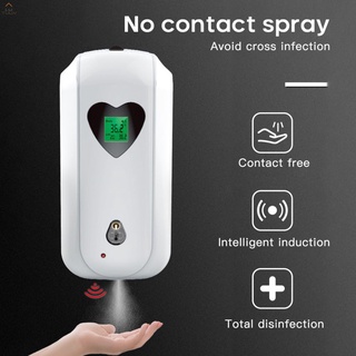 Máy rửa tay cảm biển tạo bọt xà phòng Khử Trùng tự động thông minh Hình Gắn Tường Dành Kèm Sạc Usb Tiện Dụng, đo nhiệt độ cơ thể