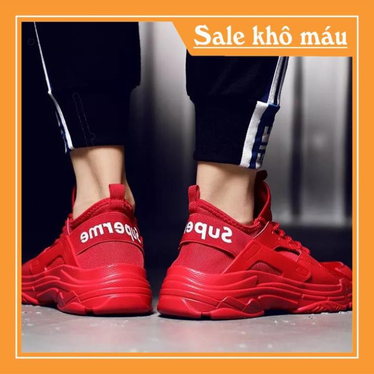 [Chỉ 3 ngày SALE SỐC]   Giày nam sneaker phong cách Hàn Quốc 2019 (màu đỏ) | BigBuy360 - bigbuy360.vn