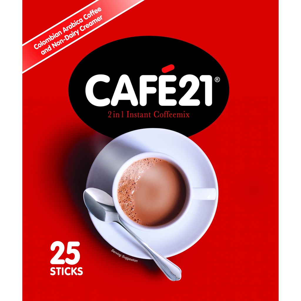 Cà phê 21 - Cà phê hòa tan hỗn hợp 2 trong 1