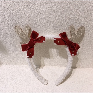 bờm noel đính nơ đính mũ noel