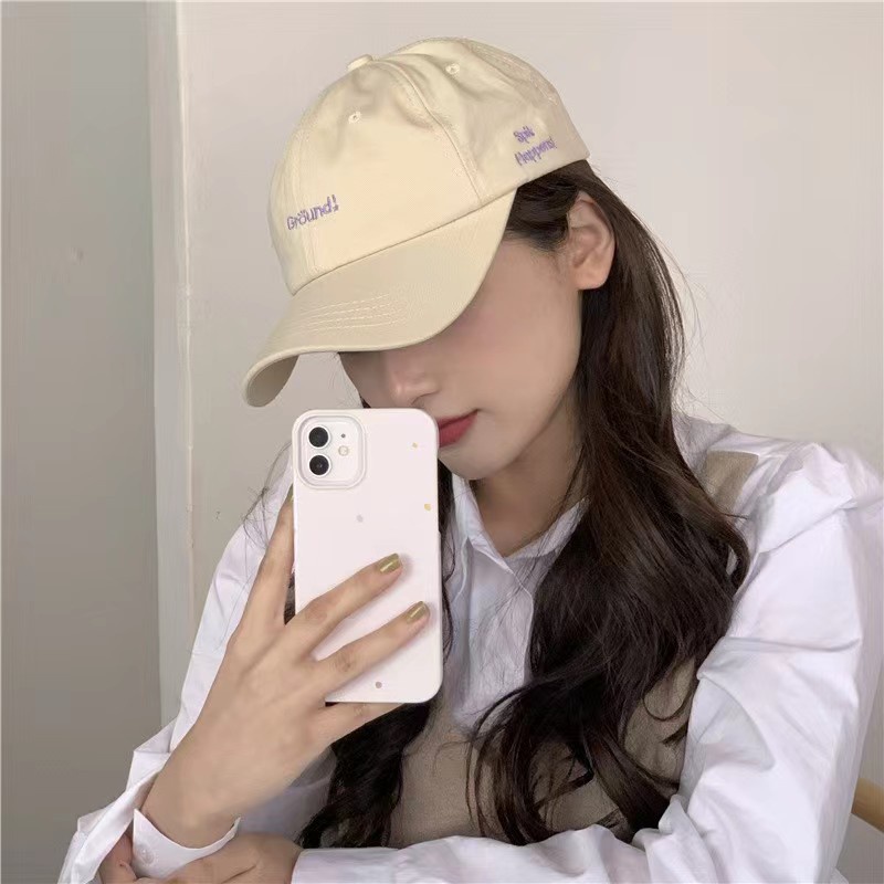 Mũ lưỡi trai nam nữ hêu chữ Ground phong cách Hàn Quốc T09