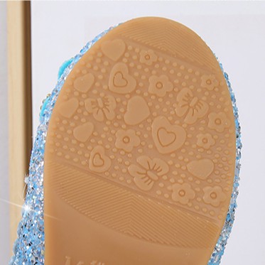 Giày công chúa Elsa búp bê cao gót cho bé gái 3-10 tuổi