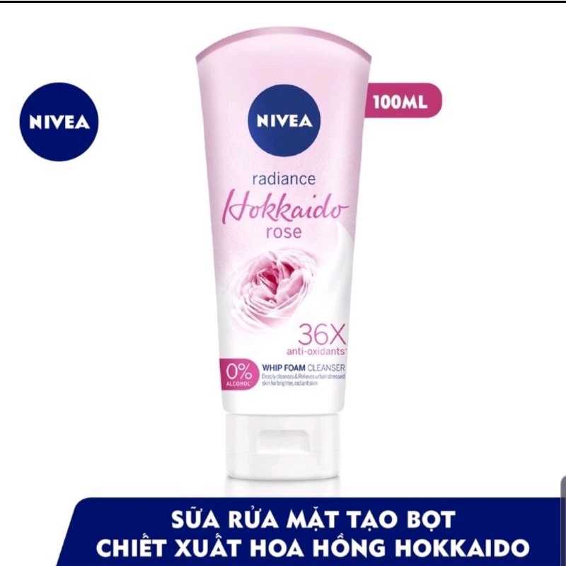 Sữa rửa mặt tạo bọt Hokkaido Rose