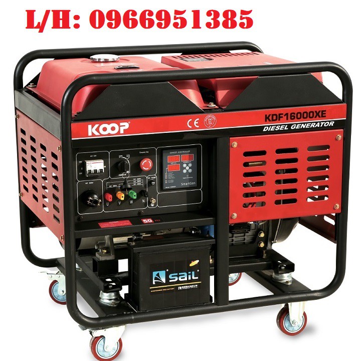 Máy Phát Điện Chạy Dầu 12Kw Koop KDF16000XE