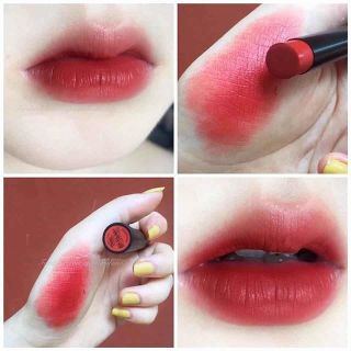 Son thỏi 3CE Slim Velvet Lip Color màu Fluffy Red và Simple Stay