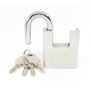 Ổ khóa nhà zoro 60mm màu bạc chống cắt