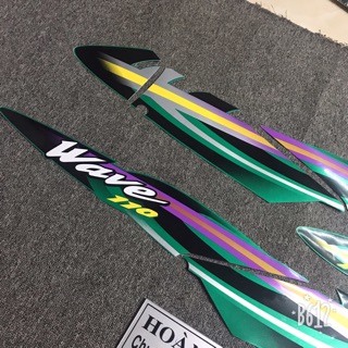 Tem wave 110 xương cá xanh ken