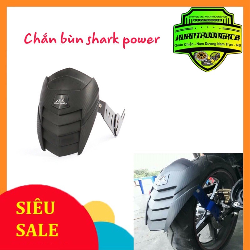 Chắn bùn shark power gắn xe máy