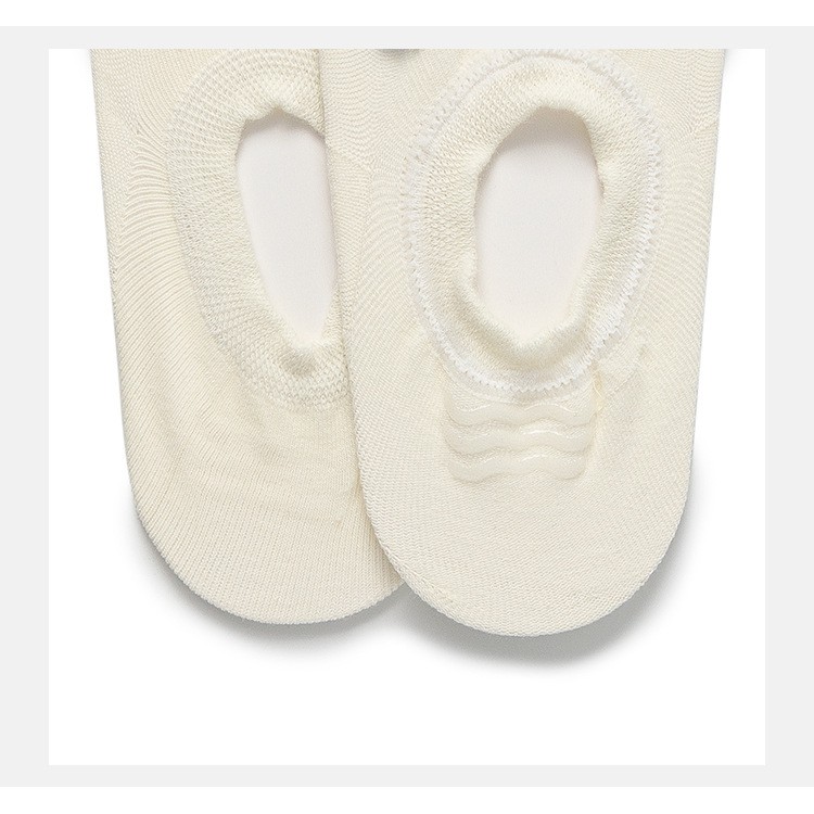 Tất Lười Nam nữ Unisex Vớ ẩn có gót chống trượt cao cấp In hình Hoạt hình Cotton Hàn Quốc