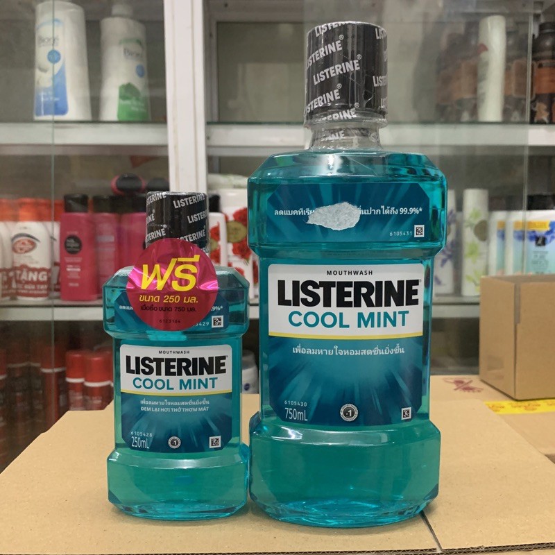 Nước Súc Miệng LISTERINE COOL MINT Thái Lan (Lựa chọn dung tích)