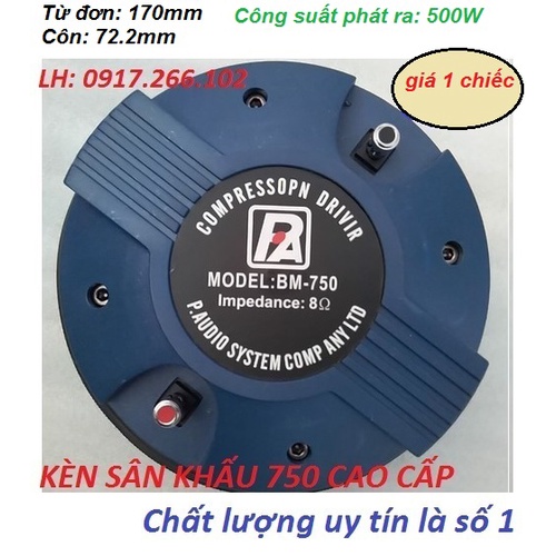 Củ Loa Trép 750 BM Cao Cấp Nắp Nhựa - Giá 1 Chiếc