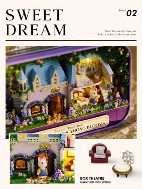 Mô hình nhà gỗ búp bê Dollhouse DIY - Q010 Sweet Dream