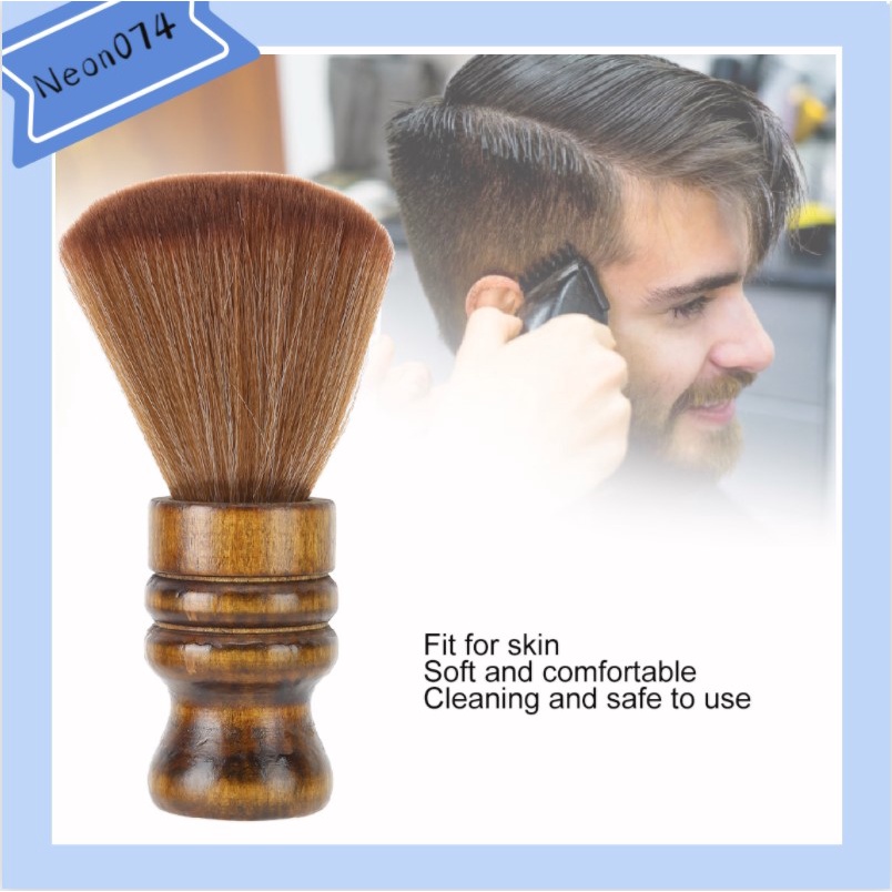 [Hàng mới về] Neon074 Cọ phủi tóc bám ở cổ/mặt dành cho salon cắt tóc Bàn chải phủi tóc Dụng cụ bàn chải mềm quét tóc