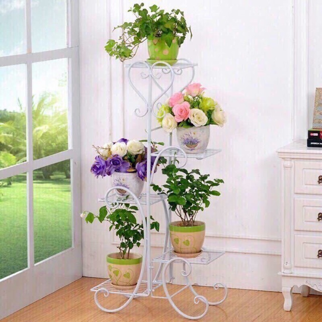 Kệ cây cảnh 5 tầng đế vuông
