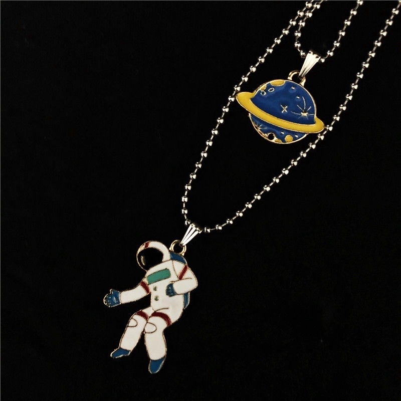 Dây Chuyền Họa Tiết Phi Hành Gia Vũ Trụ Hoạt Hình 16047