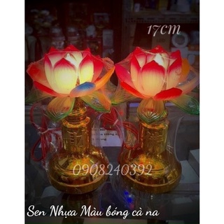 ✨ đèn thờ cao cấp sen nhựa lớn 1 cặp