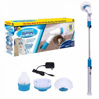 CHỔI ĐIỆN CỌ RỬA ĐA NĂNG SPIN 3 đầu cao cấp