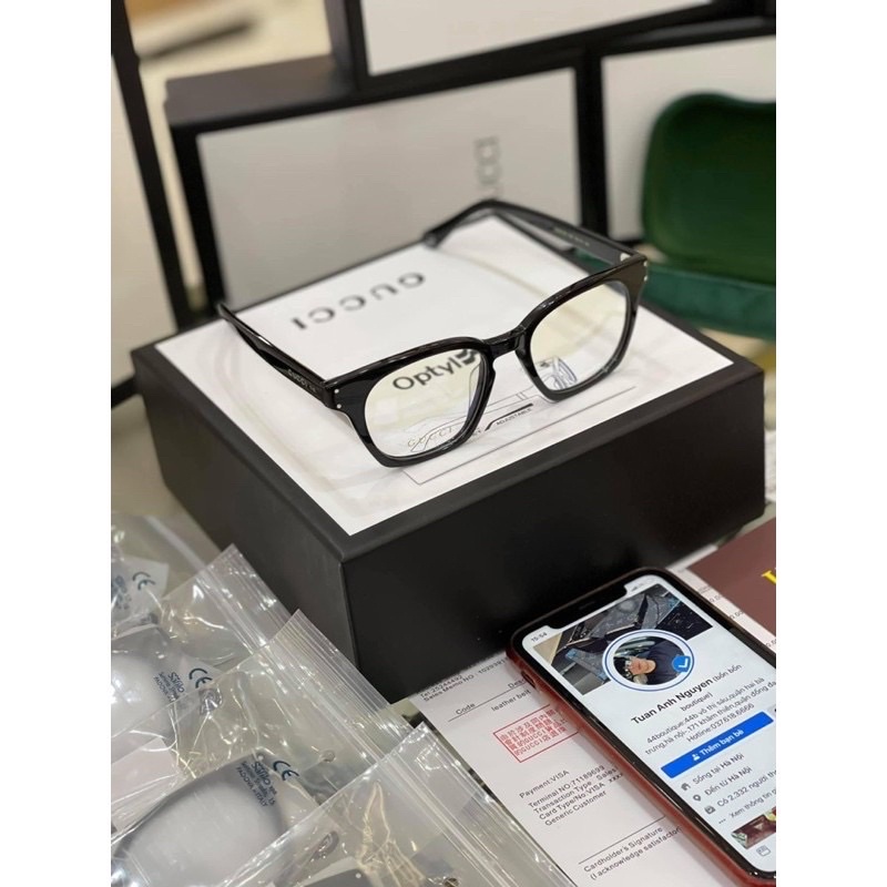 Gọng kính cận Thời Trang GC 𝔾𝕦𝕔𝕔𝕚 FULLBOX Model 2022.Kính mắt nam nữ cao cấp siêu bền bảo hành 1 năm