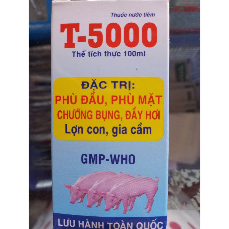 T-5000 (100ml) Chướng Bụng Đầy Hơi, Phù Đầu Sưng Mặt