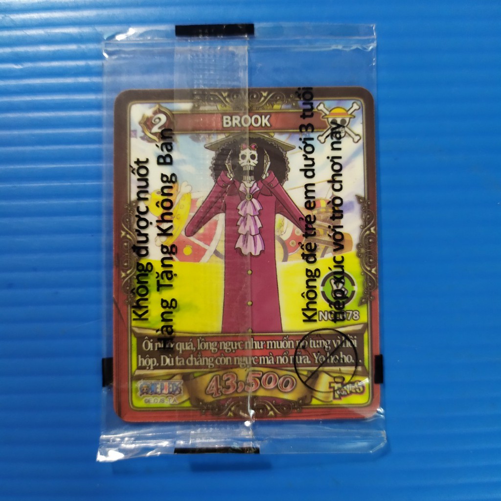 Thẻ Toonies One Piece ma trận liên hợp nguyên seal băng mũ rơm Luffy Zoro Nami Sanji ... đảo hải tặc