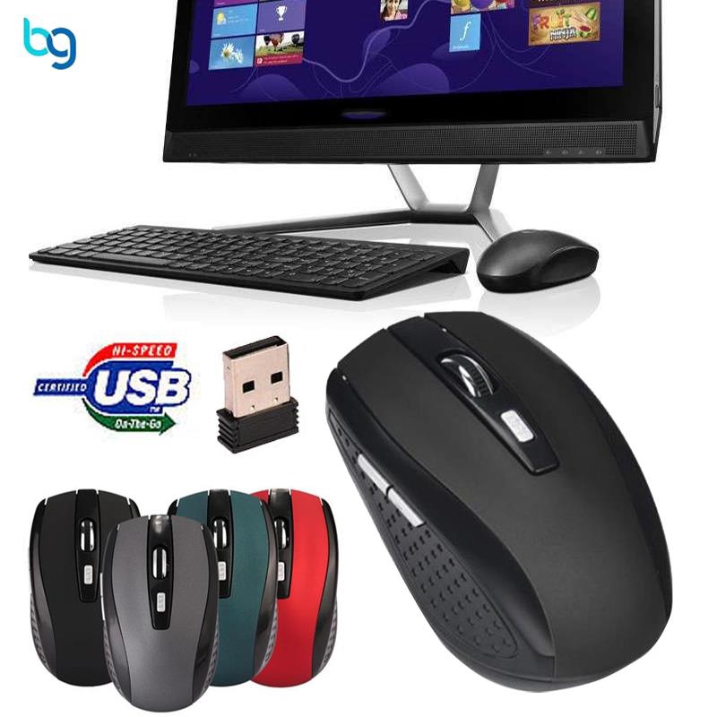 Chuột máy tính không dây 2.4GHz nhiều màu tiện dụng | BigBuy360 - bigbuy360.vn
