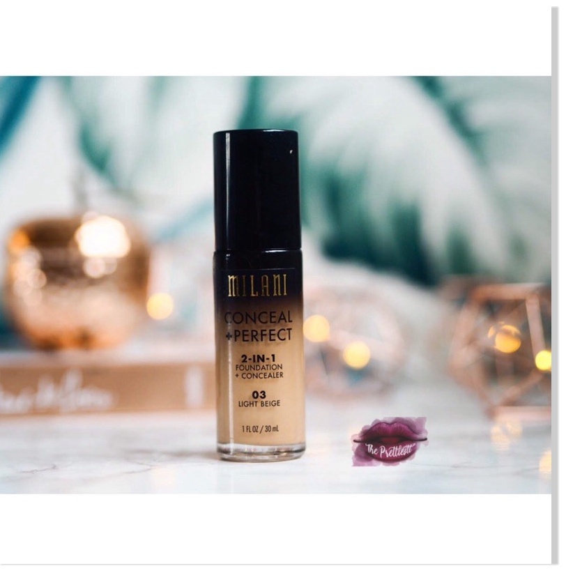 Kem nền Milani Concealer + Perfect 2 in 1 Foundation Concealer +2% phí bán hàng