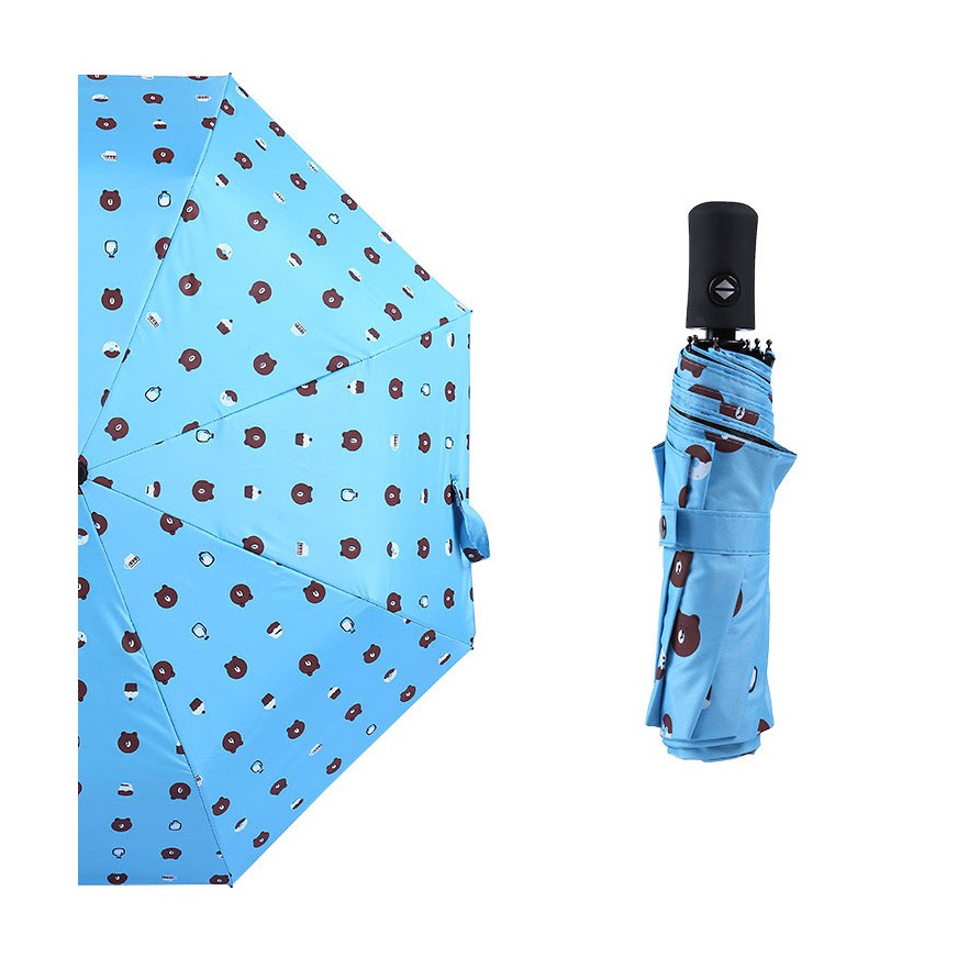 Ô Dù Gấu Brown Hàn Quốc 3 màu - Ô Gấu Brown Dễ Thương