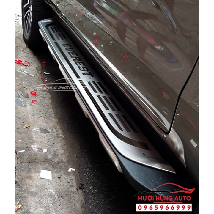 Ốp Bệ Bước Ngoài Chất Liệu Inox Dành Cho Xe Ford Everest
