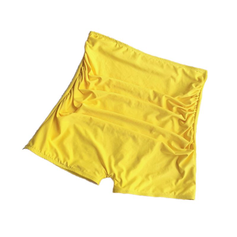 Quần bơi nữ, bikini lẻ dạng đùi cạp cao kín đáo vàng, đen | BigBuy360 - bigbuy360.vn