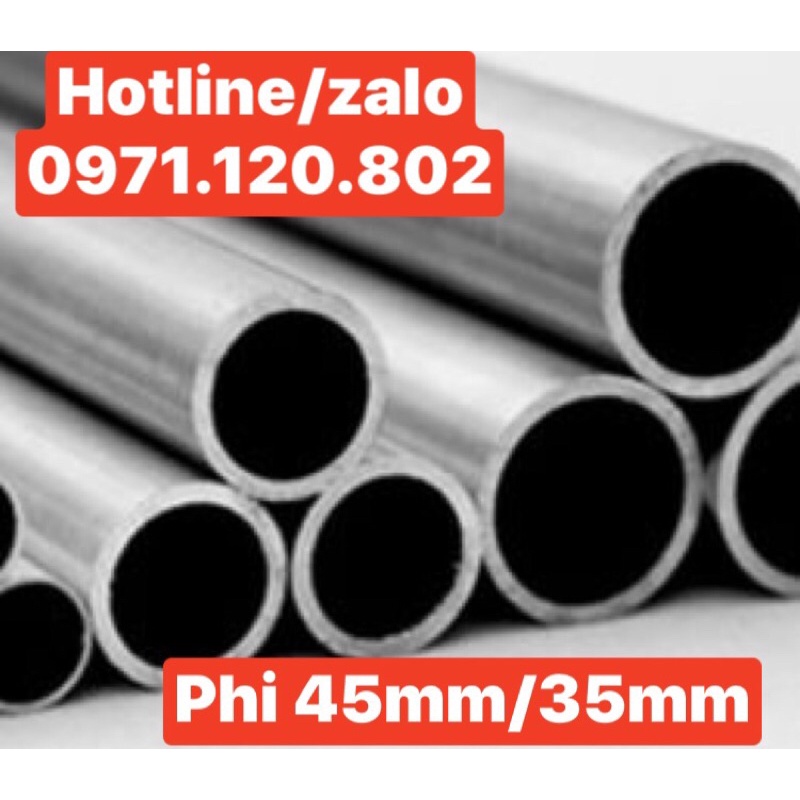 Nhôm ống A6061 - phi 45mm dày 5mm  dài 1m