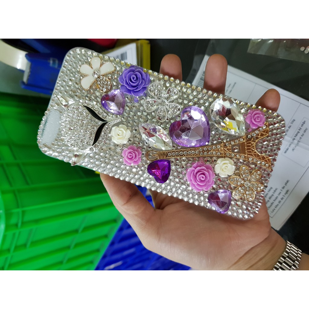 [IB DÒNG ĐT]Ốp lưng handmade đính đá siêu phẩm