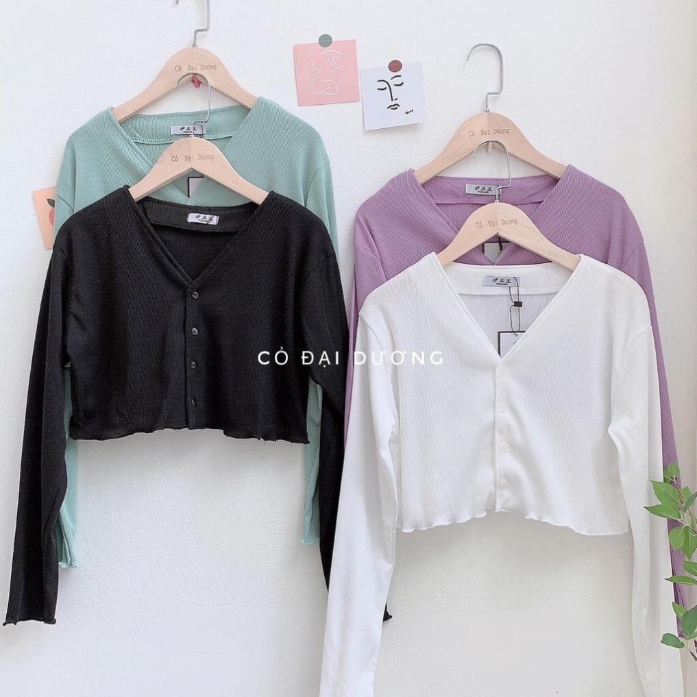 ÁO THUN TAY DÀI BODY CỔ TIM KÈM NÚT (THUN COTTON TICI) !