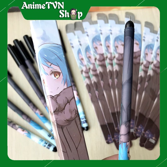 Bút Viết cao cấp Anime Tensei Shitara Slime Datta Ken (Rimuru) - Dạ bi mực đen kèm hộp in hình thân bút và hộp