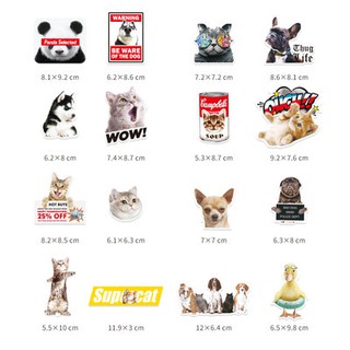 Hình dán Hành Lý Hành Lý Hành Lý Hành lý dễ thương chó mèo dễ thương hình dán điện thoại di động máy tính tủ lạnh trang 