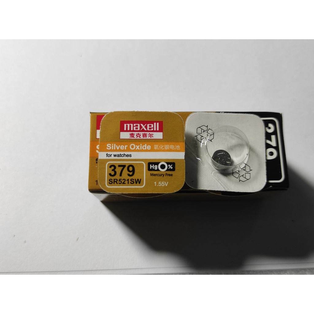1 Viên Pin Đồng Hồ Maxell Nhật Bản SR521SW / 379 Loại Tốt