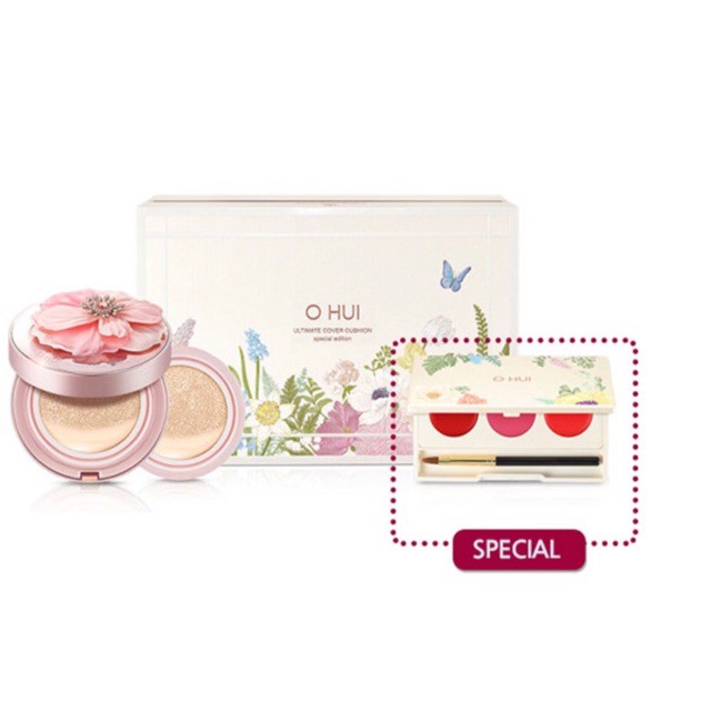 Set phấn nước OHUI Ultimate Cover Cushion Moisture Special