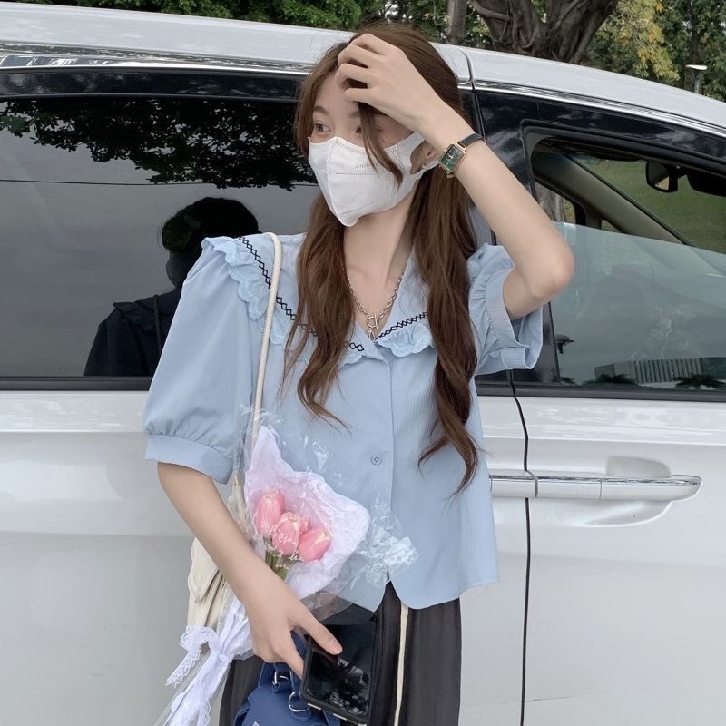 Áo Sơ Mi Nữ Thiết Kế Mỏng Phong Cách Hàn Quốc Mùa Hè Mới