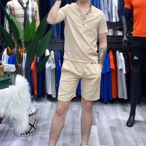 Bộ quần áo đũi nam Mantino chất vải đũi thái loại dày đẹp hàng hot trend BDC2021 | BigBuy360 - bigbuy360.vn