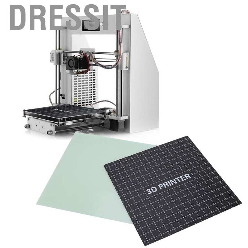 Dressit Heatbed High Temperature Resistant Panel + Platform Sticker for 3D Printer DH