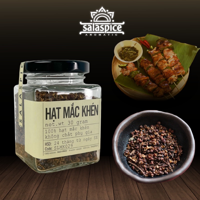 Hạt Mắc Khén SALA SPICE Indian Prickly Ash , gia vị linh hồn ẩm thực Tây Bắc , dùng ướp thịt cá nướng rất thơm ngon