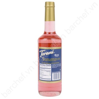Sirô hoa hồng - rose syrup torani 750ml