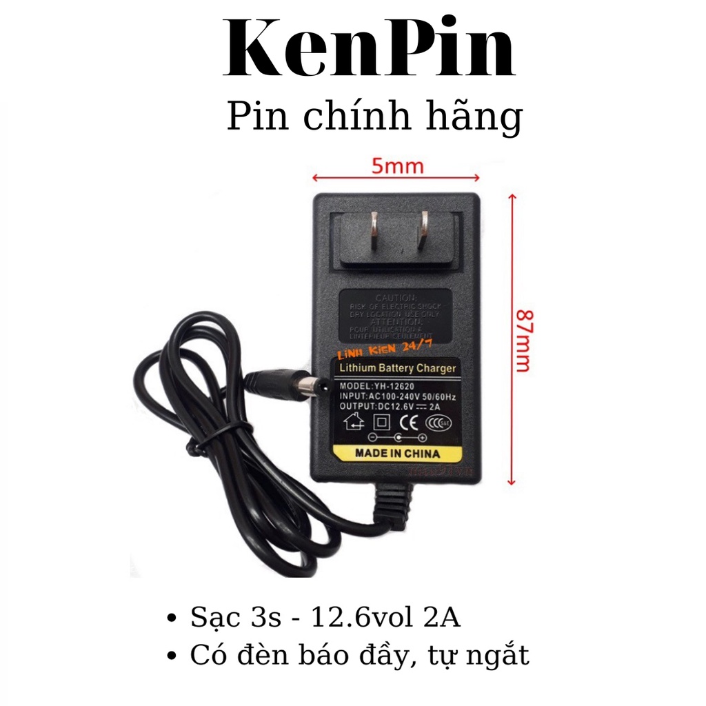 Sạc pin 2s, 3s, 4s, 5s 8.4v, 12.6v, 16.8v, 21v có đèn báo đầy tự ngắt sạc SP04