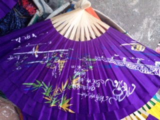 Quạt vải thư pháp cỡ đại