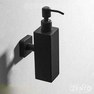 Bình xà phòng nước gắn tường inox304 Black series HC6814