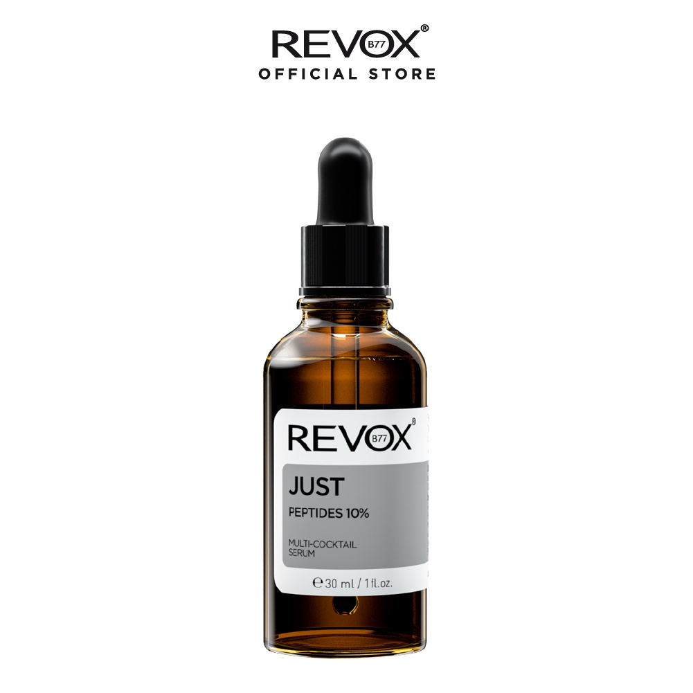 Serum hỗn hợp dành cho mặt và cổ Revox B77 Just - Peptides 10% - 30ml; chỉ dùng ngoài da