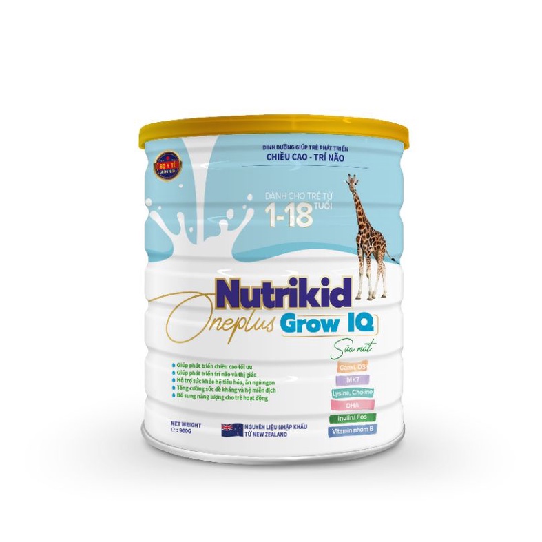 Sữa nutrikid one plus chiều cao