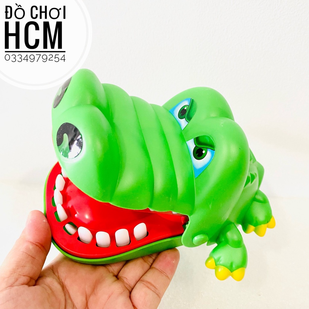 Đồ chơi khám răng cá sấu cắn tay vui nhộn dành cho bé giải trí giúp phát triển khả năng phản xạ cho bé