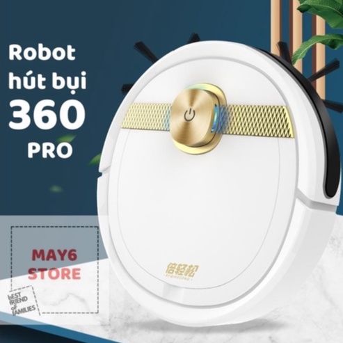 Robot hút bụi lau nhà thông minh, máy hút bụi không dây RS360 PRO MAY6