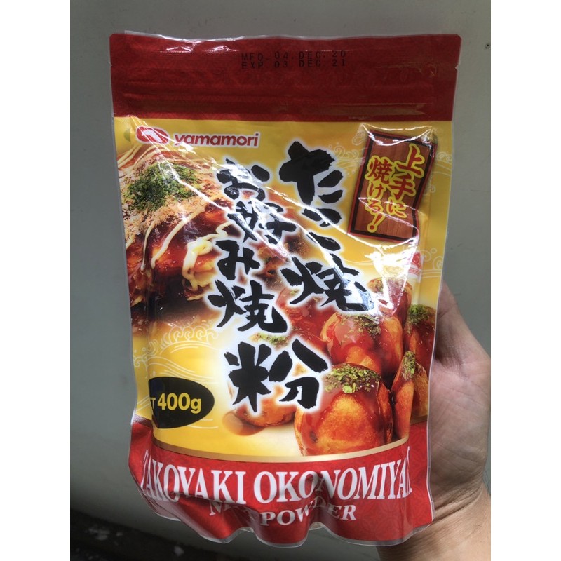 [Mã GROSALE1 giảm 8% đơn 500K] Bột làm bánh Takoyaki Okonomiyaki Mix powder - 400gr